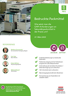 Bedruckte Packmittel (PM 6) - Live Online Seminar