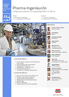 Pharma-Ingenieur/in (PT 25) - Block II