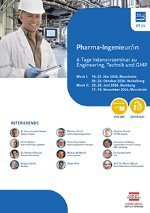 Pharma-Ingenieur/in (PT 25) - Block II