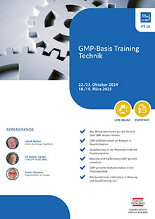 GMP-Basis-Training Technik (PT 28) - Live Online Seminar