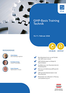 GMP-Basis-Training Technik (PT 28) - Live Online Seminar