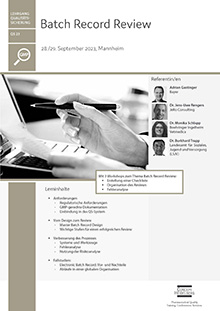 Batch Record Review (QS 23)