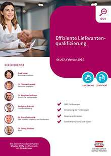 Effiziente Lieferantenqualifizierung (QS 9) - Live Online Seminar 