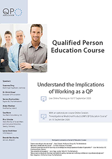 Live Online Training: QP Education Course PLUS IMP pre-course session Im Auftrag der ECA Academy