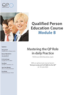 Qualified Person Education Course Module B