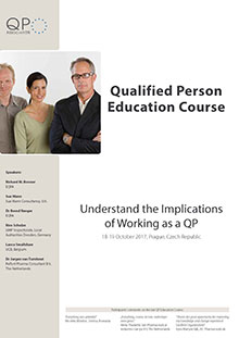 Qualified Person Education Course <p>(Im Auftrag der European QP Association)