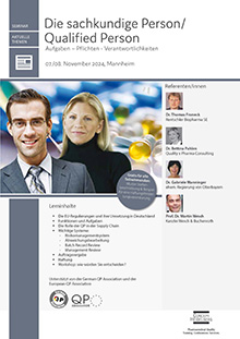 Die sachkundige Person/Qualified Person
