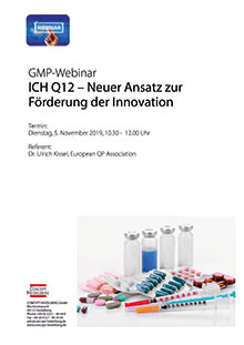 Webinar: ICH Q12 – Neuer Ansatz zur Förderung der Innovation