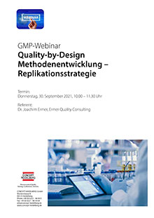 Webinar: Quality-by-Design Methodenentwicklung – Replikationsstrategie