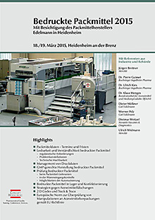 Bedruckte Packmittel 2015 Mit Besichtigung des Packmittelherstellers Edelmann in Heidenheim