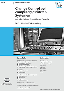 Change Control bei computergestützten Systemen (CV 24) & Virtuelle IT-Systeme (CV 26) -  Kombibuchung: Sie sparen EUR 290,-