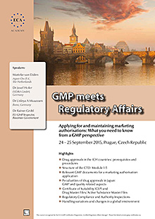 GMP meets Regulatory Affairs <p>(Im Auftrag der European Compliance Academy)