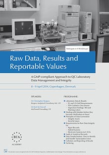 <u>Im Auftrag der European Compliance Academy</u> Raw Data, Results and Reportable Values (Laboratory Data Integrity)
